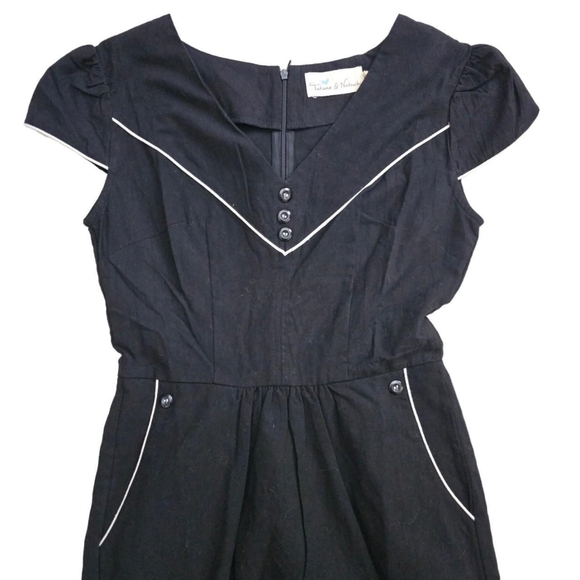 Black Pin Up Dress - Picture 2 of 6